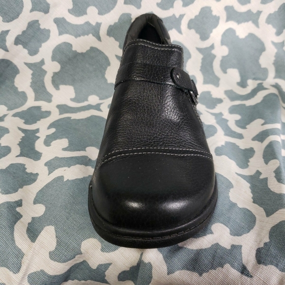 Clarks Cheyney Fame black leather sz 8 - Picture 2 of 7